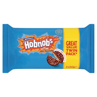 Mcvities Milk Chocolate Hobnobs Twin 2X262Gm