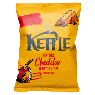 Kettle Crisps Mature Cheddar & Red Onion