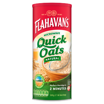 Flahavans Microwavable Quick Oats Drum