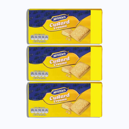 McVities Custard Creams Pack of 3, 300g