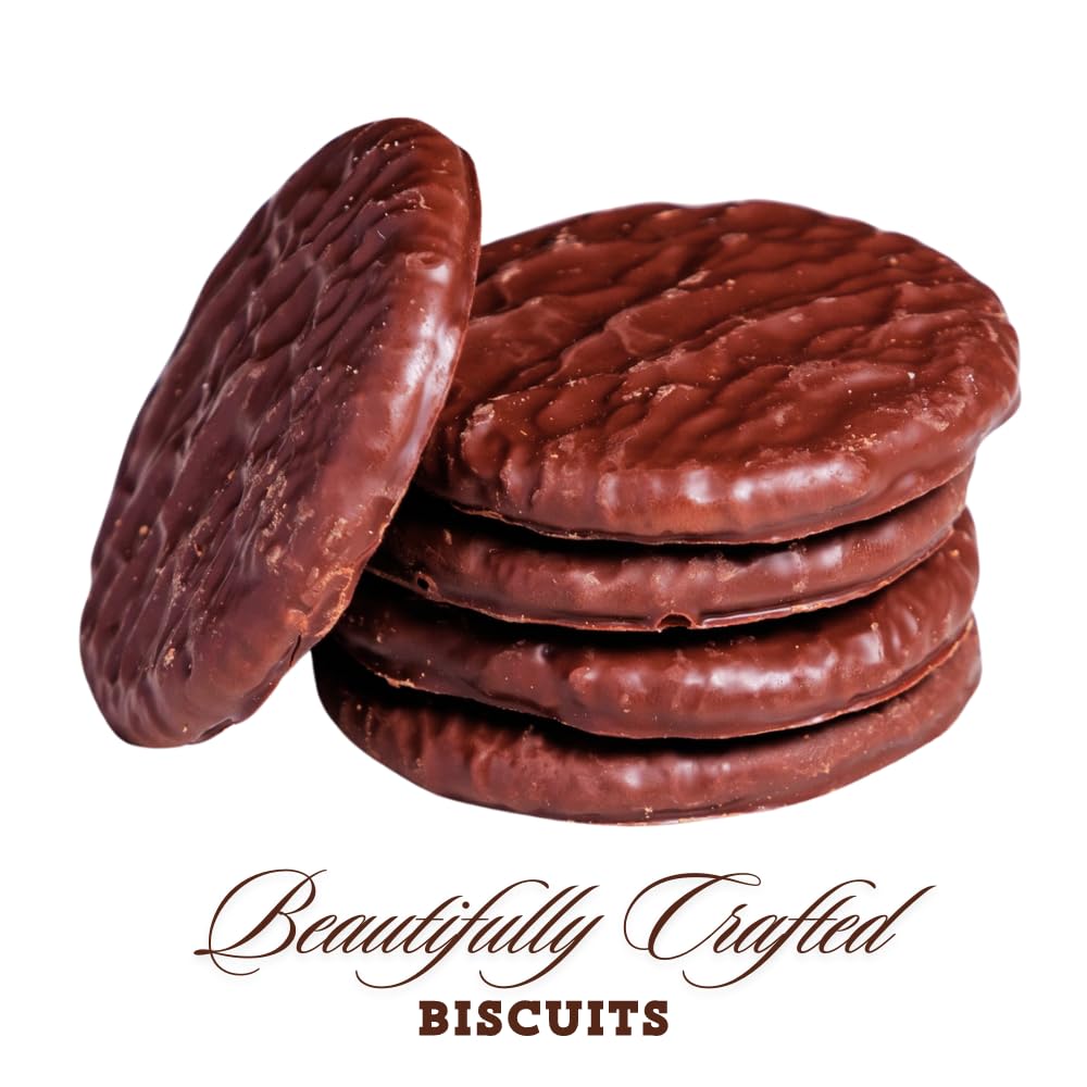 Border Dark Chocolate Ginger Beautifully Crafted Biscuits Bundle - 150g x Pack of 3