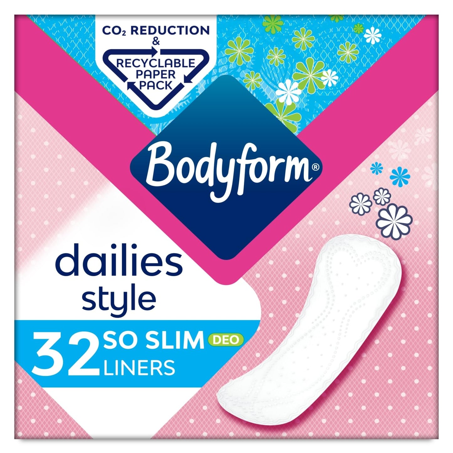 Bodyform So Slim Deo-Fresh Daily Liner (Pack of 32)