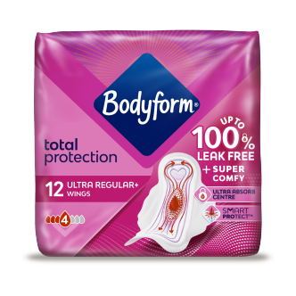 Bodyform Ultra Normal Sanitary Towels 12 Pack | With Wings