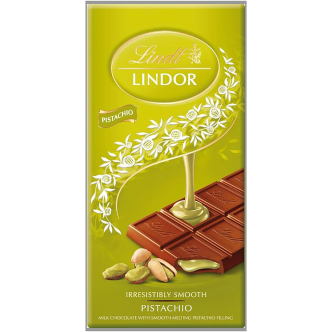 Lindt Lindor Pistachio Bar 100g