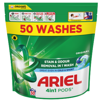 Ariel All-in-1 Pods 50 Pack | Washing Pods & Liquid