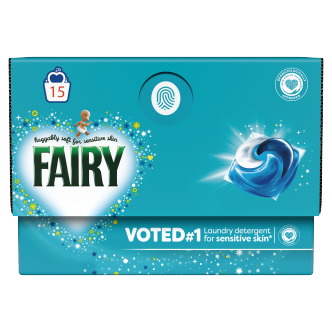 Fairy Non Bio All-in-1 Pods 15 Pack | Washing Pods & Liquid