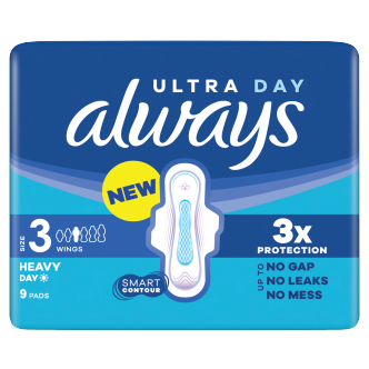 Always Ultra Night Sanitary Towels 9 Pack | Overnight Towels
