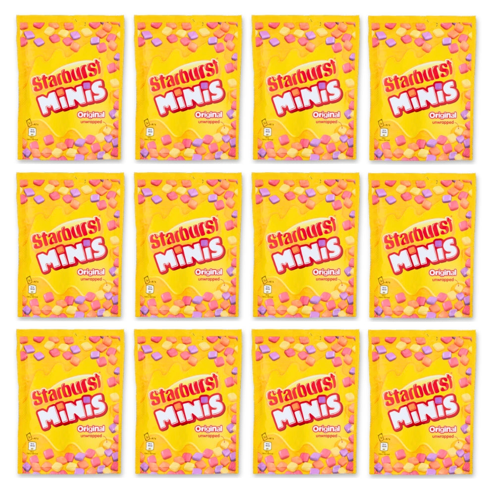 Starburst Minis Fruit-Flavoured Candy Pouches – Pack of 3 (137g)
