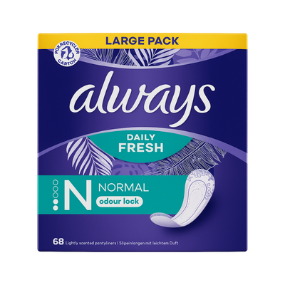 Always Dailies Normal Pantyliners, 2 Packs of 46's
