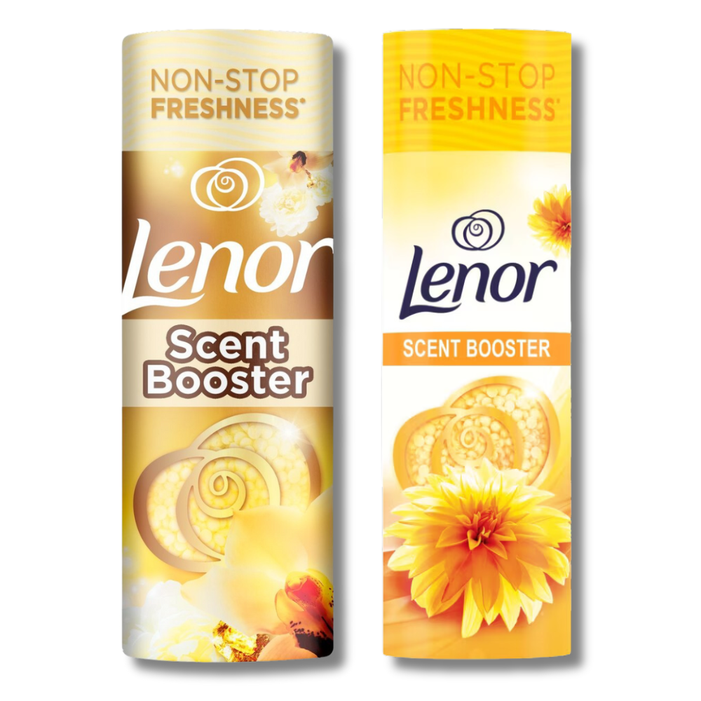 Lenor In-Wash Laundry Perfume Scent Booster Summer & Gold Orchid 176g, 2 Packs of Non-Stop Freshness