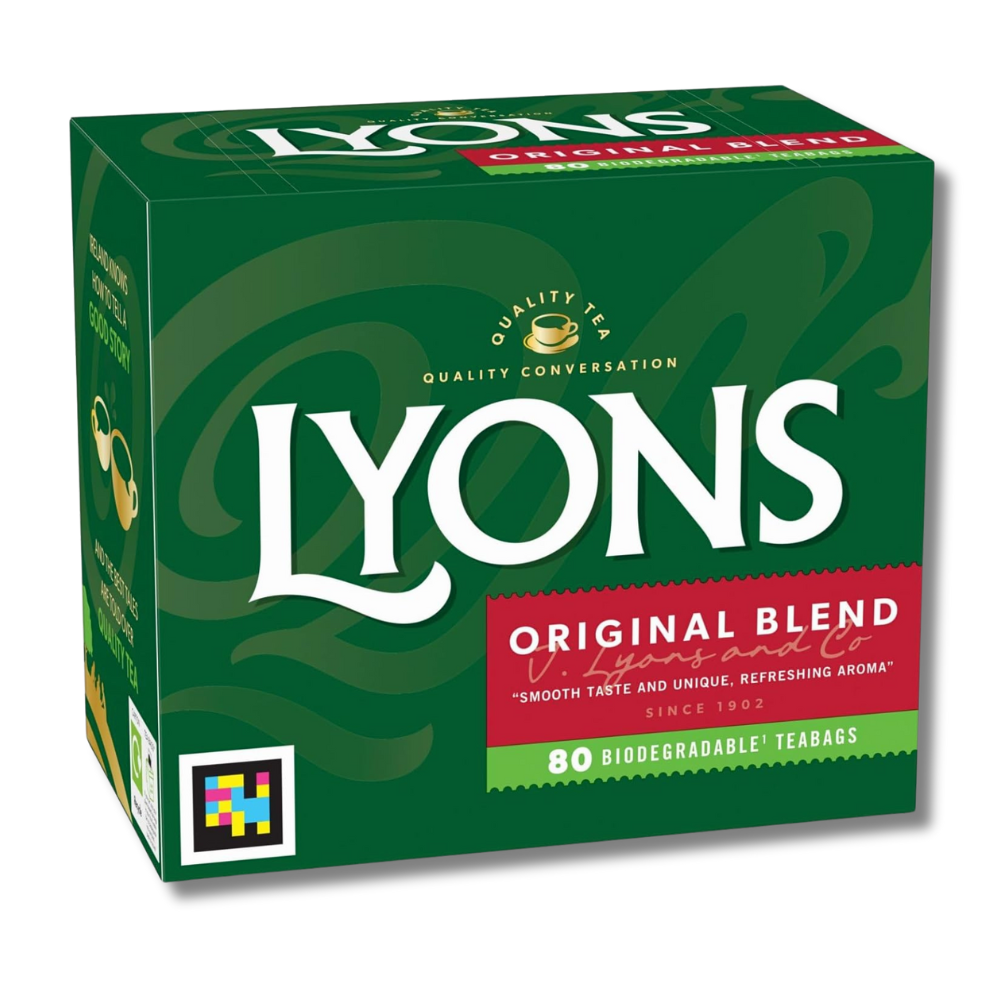 Lyons Original Blend Irish Tea Bags Smooth Taste and Unique Refreshing Aroma 232g (80 Tea Bags) x Pack of 2