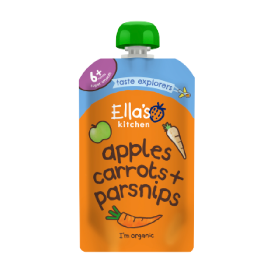 Ella's Kitchen Stage 1 Carrots, Apples & Parsnips 120g