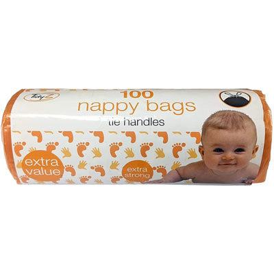 Tidyz Nappy Bags 100 Pack | Nappies & Wipes