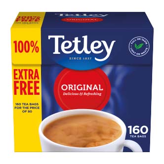 Tetley Tea Bags 160's (80 + 80 Free)