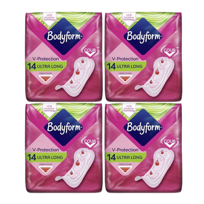 Bodyform Ultra Super 14 per pack (PACK OF 4)