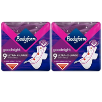 Bodyform Goodnight Ultra Extra Large Towels 9's