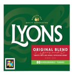 Lyons Original Blend Irish Tea Bags Smooth Taste and Unique Refreshing Aroma 232g (80 Tea Bags) x Pack of 2