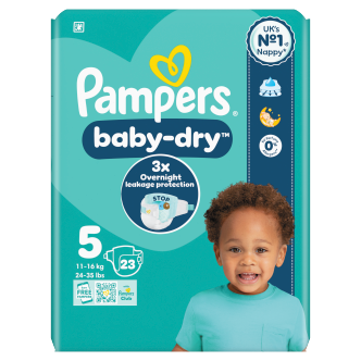 Pampers Baby-Dry Size 5 Nappies 23 Pack | Nappies