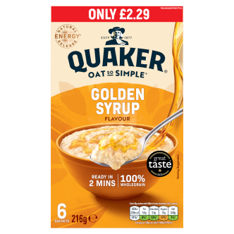 Quaker Oats So Simple Golden Syrup