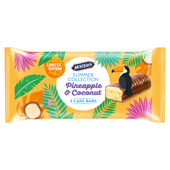 Mcvities Pineapple & Coconut Cake Bars 5 Pk