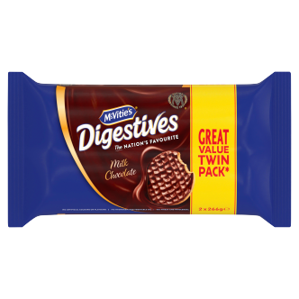Mcvities Milk Chocolate Digestives Twin 2X266Gm
