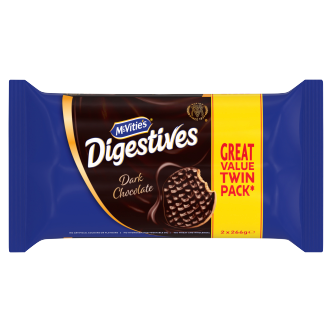 Mcvities Dark Chocolate Digestives Twin 2X266Gm