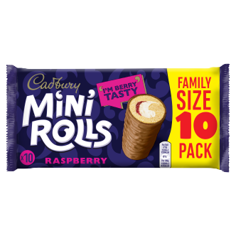 Cadbury Raspberry Mini Rolls 10pk