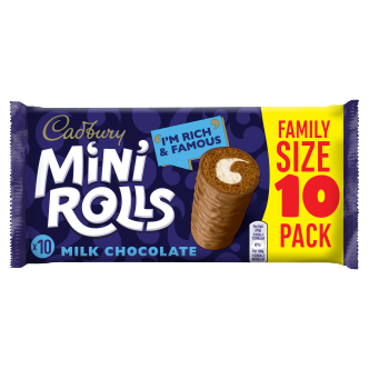 Cadbury Chocolate Mini Rolls 10Pk