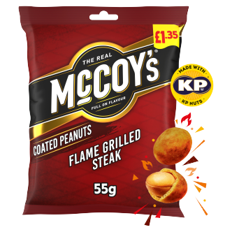 Mccoys Coated Nuts Flame Grilled Steak