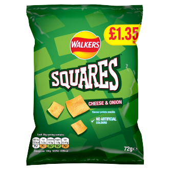 Walkers Squares Cheese & Onion