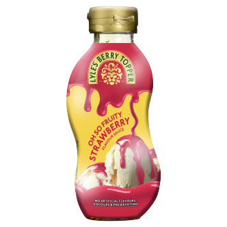 Lyles Strawberry Syrup Wave Bottle