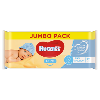 Huggies Pure Baby Wipes 72 Pack | Baby Wipes