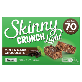 Skinny Crunch Mint & Dark Choc Snack Bar 5 Pack