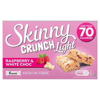 Skinny Crunch Light Raspberry & White Choc 5 Pack