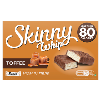 Skinny Whip Toffee & Chocolate Snack Bars 5 Pack