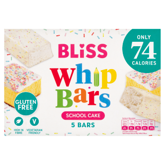 Bliss School Cake Whip Bars 5pk