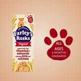 Golden Baked Goodness with Farley's Rusks Orignal Rich in Vitamins & Minerals including Iron and Calcium | Baby Cookies for 4 Months Onwards 9pcs x 3 Packs