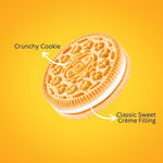 Classic Golden Sandwich Cookies with Smooth Vanilla Creme Filled – Individually Wrapped for Freshness, Pack of 4
