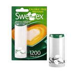 Sweetex Sugar Free, Calorie Free Sweetener Tablets, Convenient Pocket Size Dispenser, Pack of 4, Total of 4800 Tablets