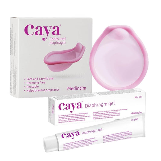 CAYA Contoured Diaphragm & 60g Tube of CAYA Diaphragm Gel