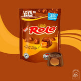 2 Packs of Little Rolo Pouch Bag - Caramel Milk Chocolate Sharing Bag, Chewy Caramel Creamy Milk Chocolate Candy with smooth Golden Toffee (103g)
