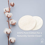 Cotton Pads – 5 Packs of 105 Rounds – Gentle, Dual-Sided Makeup Removal Pads with Ribbed and Smooth Surfaces
