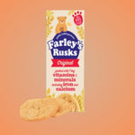 Golden Baked Goodness with Farley's Rusks Orignal Rich in Vitamins & Minerals including Iron and Calcium | Baby Cookies for 4 Months Onwards 9pcs x 3 Packs