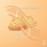 Hills Orange flavoured Cream Sandwich Biscuits 150g (Pack of 4)