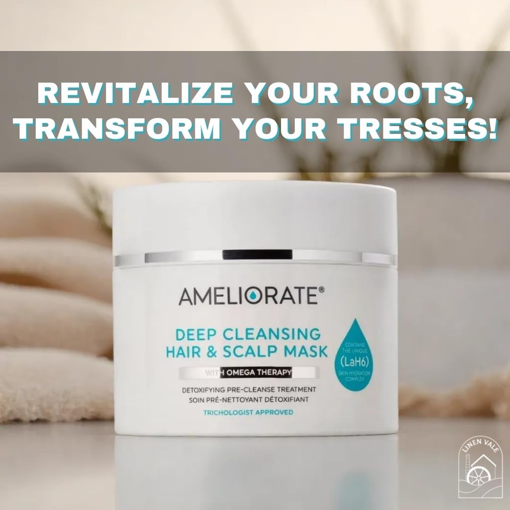 Deep Cleansing Hair & Scalp Mask Omega Therapy Detoxifying Treatment, 225ml (Pack of 2)