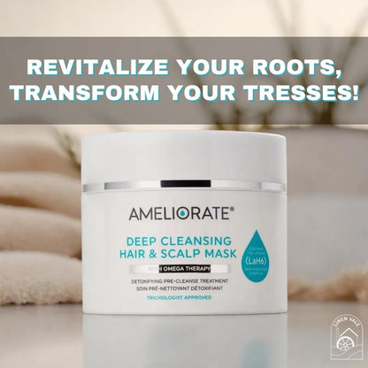 Deep Cleansing Hair & Scalp Mask Omega Therapy Detoxifying Treatment, 225ml (Pack of 2)