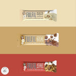 Fulfil Chocolate Bundle Bars | White Chocolate Cookie Dough, Chocolate Hazelnut Whip, Chocolate Peanut Butter Vitamin & Protein Bars Total of 3 Packs, 55g