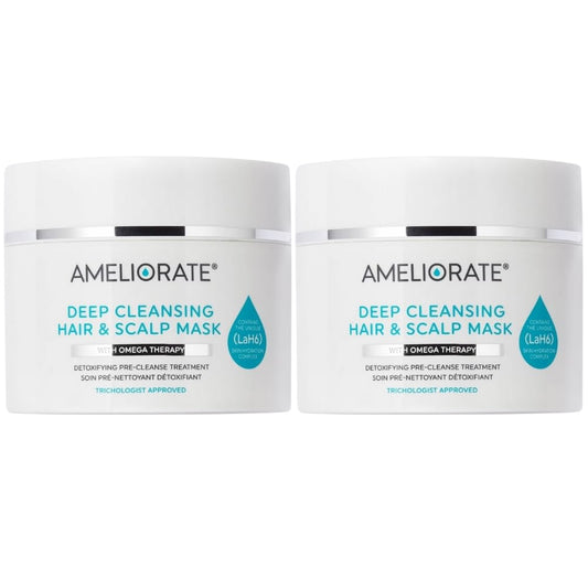 Deep Cleansing Hair & Scalp Mask Omega Therapy Detoxifying Treatment, 225ml (Pack of 2)