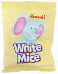 Jazzles & Chocolate White Mice Party Bundle 3 x Large 140g Bags of Hannah's Candy Sweets from Kingdom Supplies Milk & White Choc