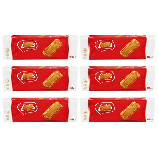 Caramel Biscuit Bundle – European-Style Coffee Cookie Treat – Caramelised Biscuits 250g (6-Pack)